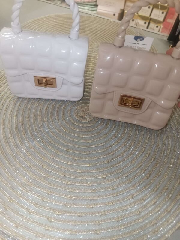 Bolso Blanco y Beige